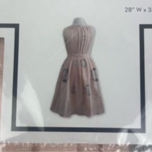 Simply Whimsical Bel Air pink/grey dress style apron-NIP